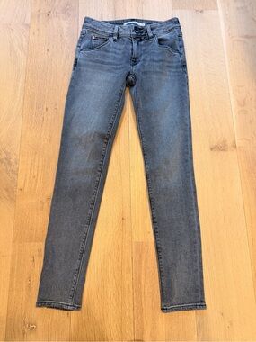 Hudson Gray Wash Skinny Jeans Women’s Size 26 Stretch Denim Mid Rise